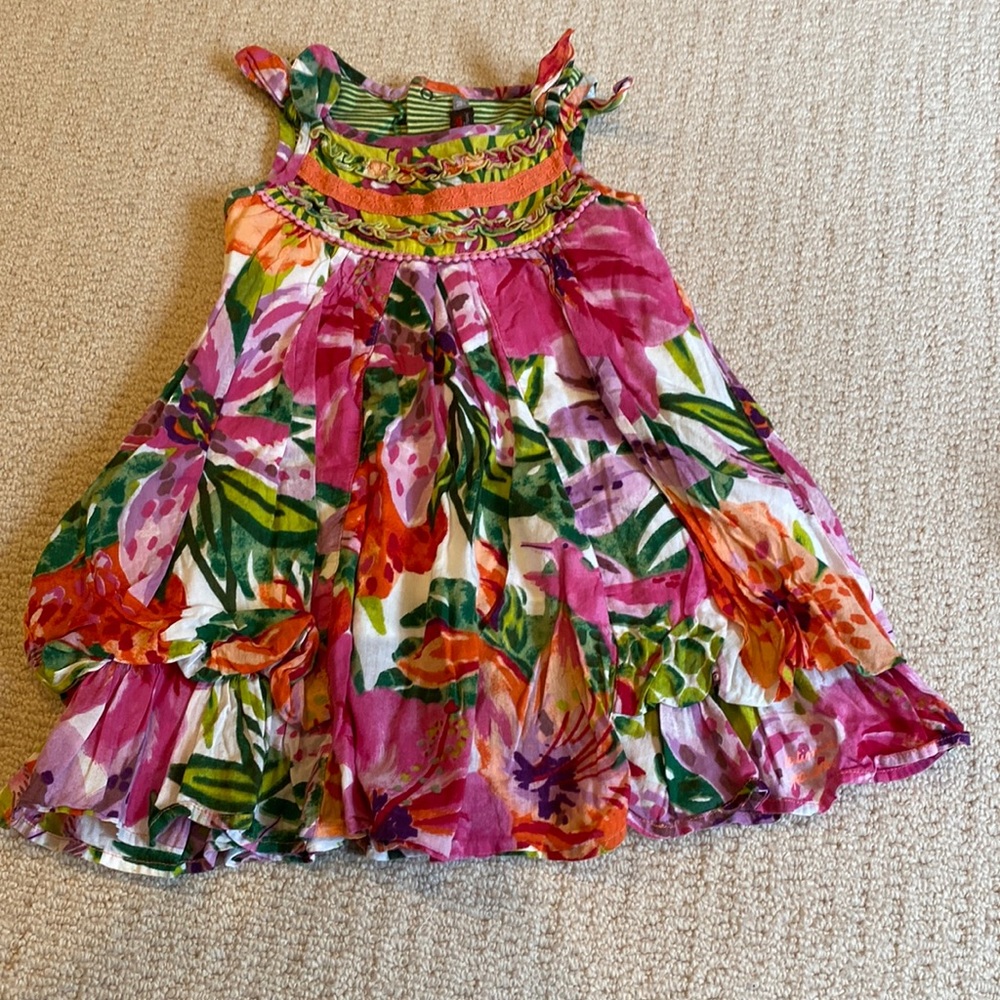 Catimini girls floral dress
